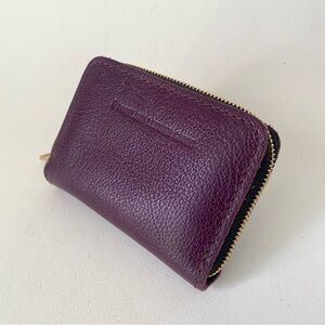 Portland Leather Goods Plum Zip Wallet